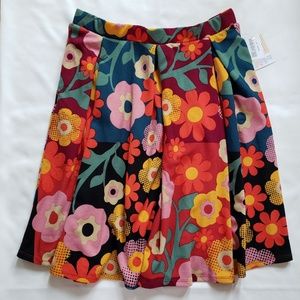 LulaRoe Madison Floral Skirt Size XL